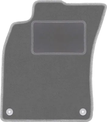 Produktbild von Fahrerfußmatte Velours graphit passend für Audi A6 C6 (2004-2006, Limousine, Kombi, Avant) – mit Befestigungen – passgenau