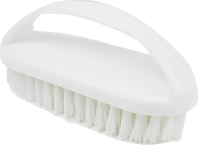 Produktbild von Nölle Profi Brush Bügelbürste 14 cm, hart mit praktischem Griff, weiß | 1 Stück