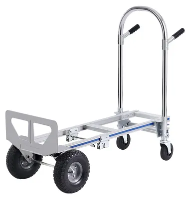 Produktbild von 2-in-1 Sackkarre Klappbar 0,686kg Tragfähigkeit Transportkarre Aluminiumlegierung & Kohlenstoffstahl Sackkarre ⇋ Plattformwagen Trolley für Lade- &