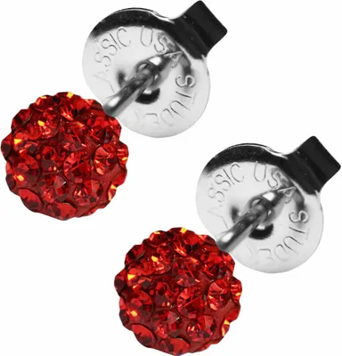 Produktbild von Studex Sensitive Chirurgenstahl Ohrstecker Feuerball Kristall rot 6 mm