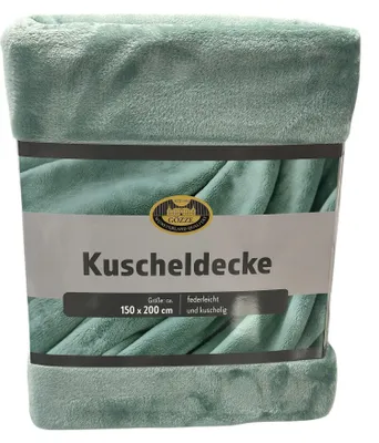 Produktbild von Gözze Premium Wohn- & Kuscheldecke Memphis 150x200cm grün