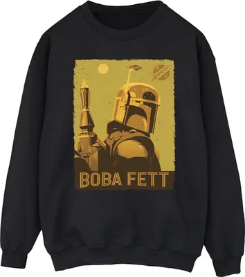 Produktbild von Star Wars - "The Book Of Boba Fett Planetary Stare" Sweatshirt für Herren BI44017 (XL) (Schwarz)