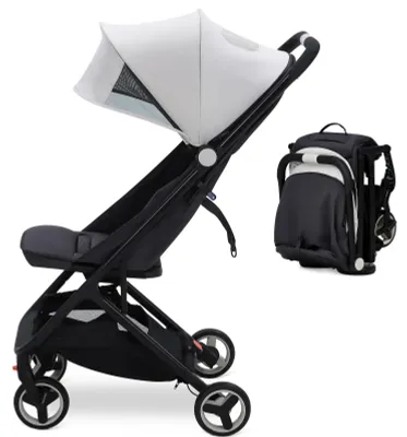 Produktbild von Kinderwagen - Reisebuggy - Leichtgewicht - Kompakt faltbar - Kabinengepäck Flugzeug - Bis 22 kg - Für Kinder 1–2 Jahre - Grau