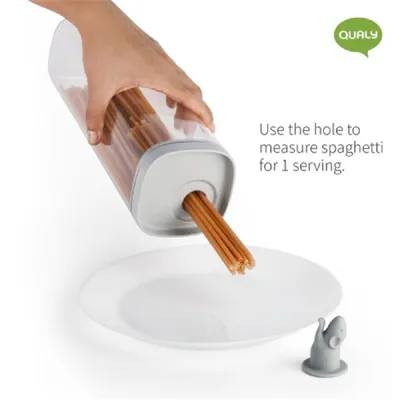 Produktbild von Vorratsbehälter Lucky Mouse 2 L Spaghetti-Dose Behälter ca. 10x10x32cm transparent