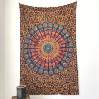 Image de Solidchoice - Tapis mural mandala en 100% coton