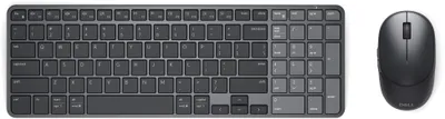 Produktbild von DELL Pro 7 KM746, Kabellos, RF Wireless + Bluetooth, Scherenschalter, QWERTZ, Graphit, Maus enthalten