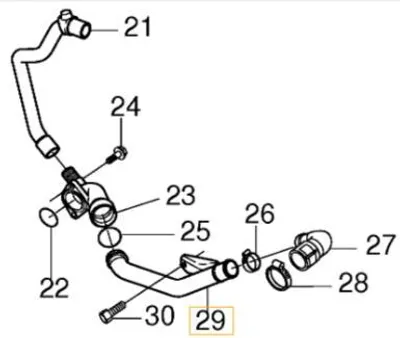 Immagine prodotto di VOLVO C30 C70 S40 V50 S80 V70 Tubo acqua Tubo OE