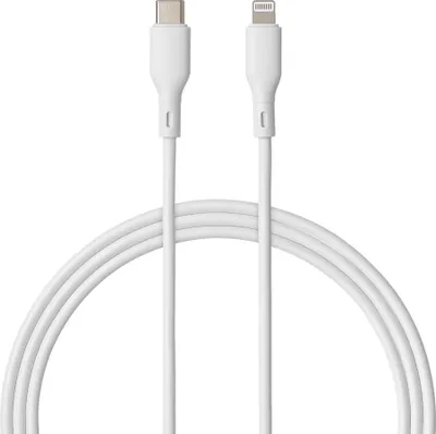 Produktbild von QUALO Recycling USB-C-auf-Lightning-Kabel 1,5 m 2,4A Weiß QRC-CL-00 12W