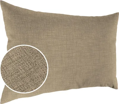 Produktbild von Dekokissen 30x50cm Kissenhülle ohne Füllung Kissenbezug mit Reißverschluss Einfarbig Leinenoptik Uni Beigegrau