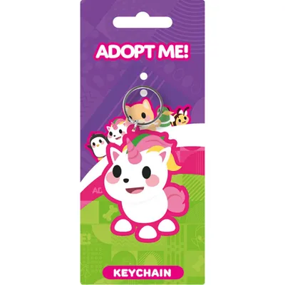 Produktbild von Pyramid Unicorn Adopt Me! 6cm Schlüsselanhänger Rosa Rosa One Size