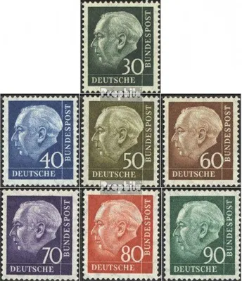 Produktbild von Briefmarken BRD (BR.Deutschland) 1957 Mi 259x-265x (kompl.Ausg.) gestempelt Bundespräsident Heuss (II)