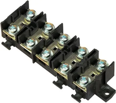 Image de Borne à vis 5x16mm2 pour profilé chapeau, bornier en noir
