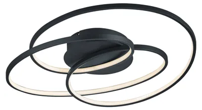 Zdjęcie produktu dla Lampa sufitowa LED GALE 38W 3000K 3850lm metal czarno-biała wym:13,5x60x43cm IP20 Trio