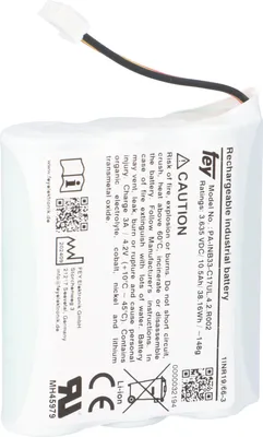 Produktbild von Lithium Akkupack 3,6V 10,5Ah 38,1Wh 1S3P PA-INB33