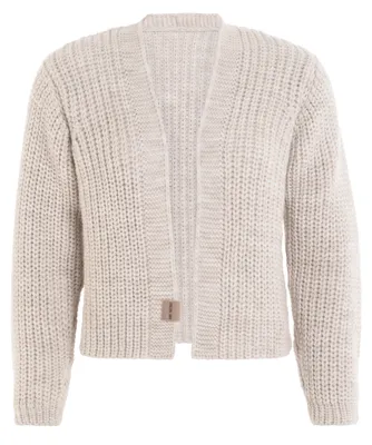 Produktbild von Knit Factory Marlo Kurze Strickjacke - Beige - 36/38