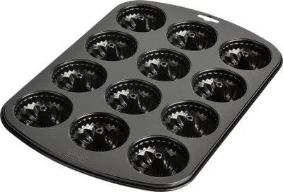 Produktbild von Kaiser 646190, Muffin-Backform, Rechteckig, Flache Oberfläche, Schwarz, Metall, 380 mm