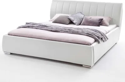 Produktbild von Meise Möbel 664-99-50000 Bern Polsterbett ; Farbe: Weiß ; Maße (BxLxH): 180 cm x 200 cm x 97 cm