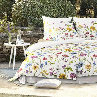 Produktbild von Irisette Mako-Satin Bettwäsche Wave 8698 multi 155x220 cm + 80x80 cm