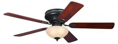 Image de Ventilateur de plafond avec éclairage et chainettes Everett Espresso 132 cm