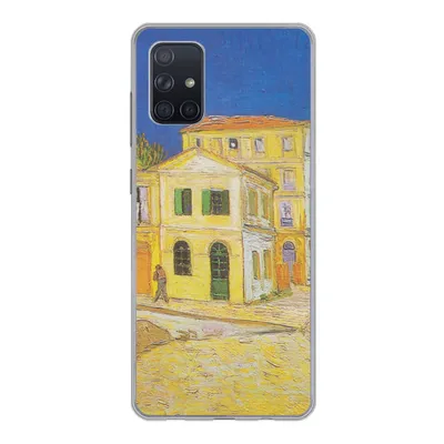 Produktbild von MuchoWow® Handyhülle Schutzhülle Hülle für Samsung Galaxy A51 Das gelbe Haus - Vincent van Gogh Silikon Softcase Handy Hülle - Schutzabdeckung