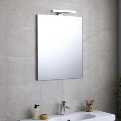 Immagine prodotto di Specchio bagno a filo reversibile 60x70 con lampada luce a led