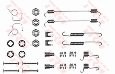 Produktbild von Trw Zubehörsatz, Bremsbacken Hinterachse SFK105
