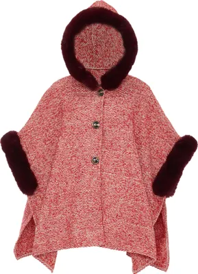 Produktbild von OSHA damen strickponcho - rot, M