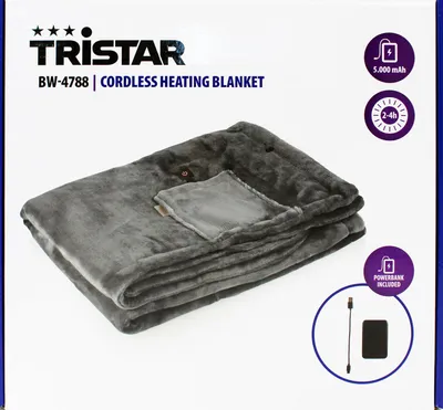 Obrázek produktu pro Tristar Bezdrátová elektrická deka béžová 150x80 cm