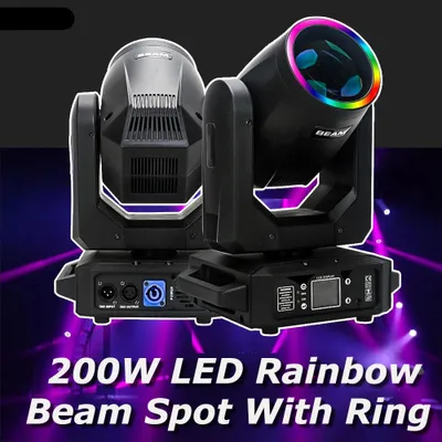 Produktbild von LED-Scheinwerfer – Bühnenbeleuchtung und Discobeleuchtung mit 200 Watt Leistung, Prismen und Gobo-Effekten