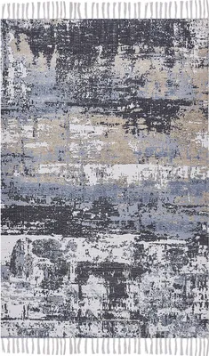 Obrázek produktu pro BELIANI Koberec vícebarevný polyester a bavlna 150 x 230 cm ručně tkaný abstraktní vzor