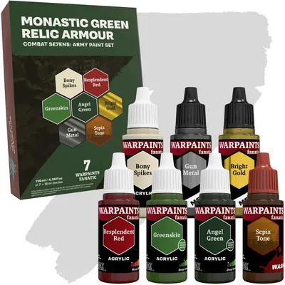 Combat Se7ens: Monastic Green Relic Armour, 7 x 18 ml