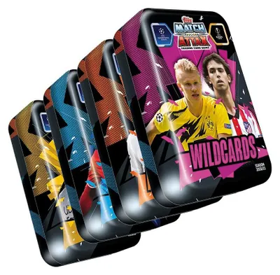 Immagine prodotto di Topps Champions League 2020/21 - Figurine -  Tutte e 4  le diverse scatole di latta