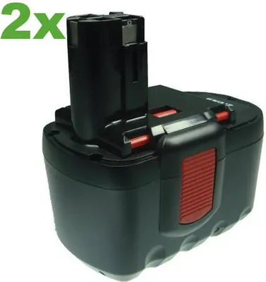 Produktbild von 2x Hochleistungs Ni-MH Akku 24V 2000mAh ersetzt BOSCH 2607335268 2607335279 2607335280 2607335445 2607335446 2607335448 2607335509 2607335510 2607335537 2607335538 2607335561 2607335562 2607335637 BH-2424