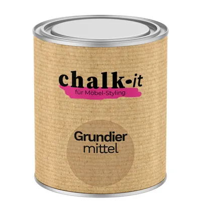 Produktbild von Sperrgrund 0,75l Weiß Isolliergrund für Kreidefarbe Holz Grundierung Chalk-it