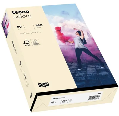 Produktbild von Multifunktionspapier tecno colors A3 80 g/qm VE=500 Blatt hellchamois