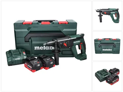 Produktbild von Metabo KH 18 LTX 24 Akku Kombihammer 18 V 2,1 J SDS plus + 2x Akku 8,0 Ah + Ladegerät + metaBOX