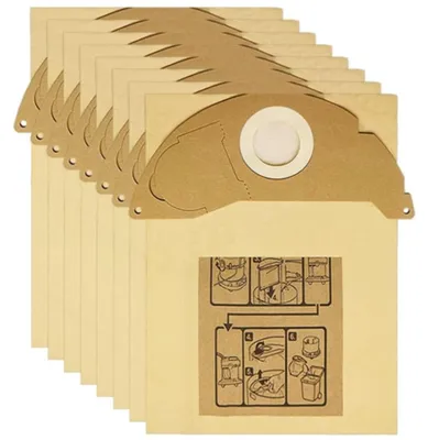 8 Staubsaugerbeutel kompatibel mit Karcher A2000–A2074, WD2200