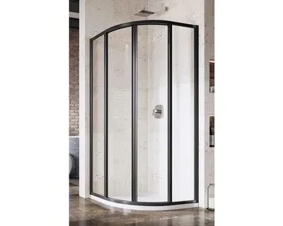 Obrázok produktu pre Sprchový kút RAVAK SKCP4-80 195 dvojkrídlové dvere black+Transparent 3114O302Z1