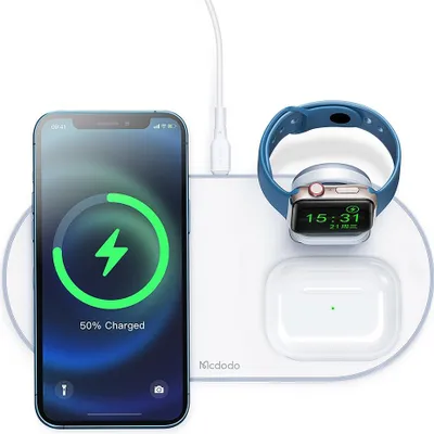 Immagine prodotto di Mcdodo Docking Station Caricatore induttivo 3W1 per Iphone Airpods Orologio 15W