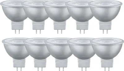 Produktbild von 10 x Paulmann LED Leuchtmittel 12V GU5,3 MR16 Reflektor 4W = 20W 230lm warmweiß 2700K 38°18898