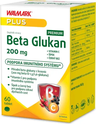 Image de Bêta-glucane 200 mg, qualité supérieure, 60 comprimés.