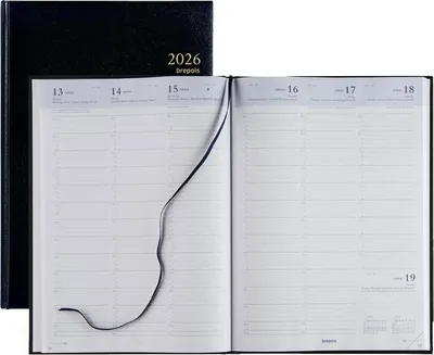 Image de Brepols Calendrier livre "OMEGA 30" 2026 210 x 290 mm noir