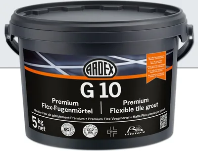 Produktbild von ARDEX G10 Premium Flex-Fugenmörtel Hellgrau 5kg Eimer