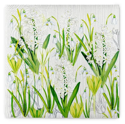 Produktbild von MANK Serviette Amelie aus Linclass® Airlaid, 40 x 40 cm, 1/4 Falz, 50 Stück - Floral