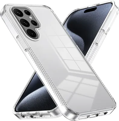 Produktbild von Hülle für Samsung Galaxy S22 Ultra 5G Rutschfest Kristallklare Stoßfeste TPU Bumper Handyhülle Transparent