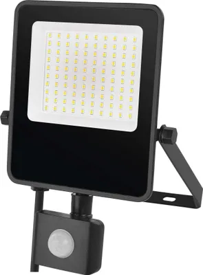 LED reflektor VISIO s pohybovým čidlem, 50 W, černý, neutrální bílá
