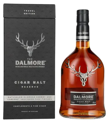 Produktbild von The Dalmore CIGAR MALT Reserve Highland Single Malt Scotch Whisky Travel Edition 44% Vol. 0,7l in Geschenkbox
