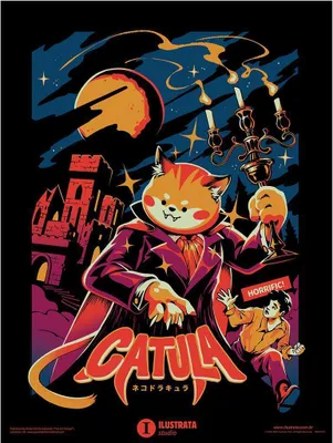 Image de Ilustrata - imprimé "Catula", papier PM8840 (40 cm x 30 cm) (Coloré)