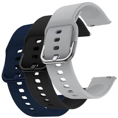 Zdjęcie produktu dla Zestaw: 3x pasek ChronSmarta do smartwatch'a Samsung Galaxy Watch 4 5 6 7 40mm 42mm 46mm Classic Pro