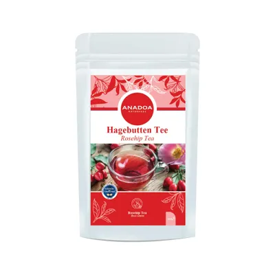 Hagebutten Tee 200 g – Naturbelassener Kräutertee – Aromatisch & Fruchtig – Rosehip Tea – Anadoa Nat